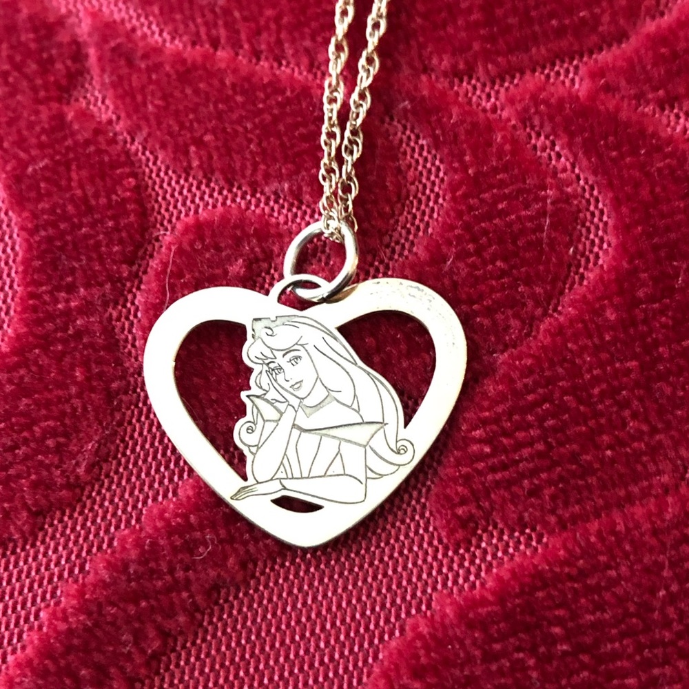 Licensed Disney 14kt Gold Plated Sleeping Beauty Pendant